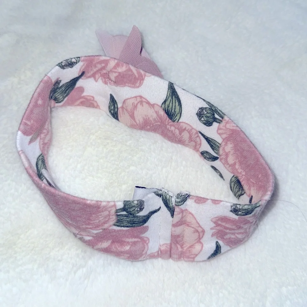 Nicole Miller Girls 3-6 Months Pink Floral Hairband‎